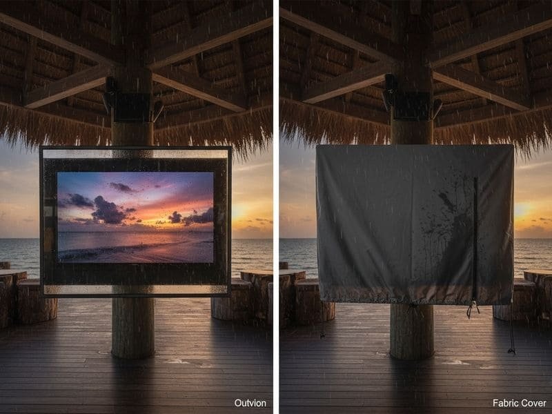 70-75 Inch Outdoor TV Case Compare with Other Cover, Cabinet