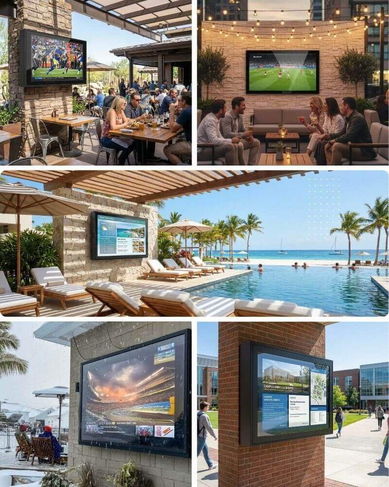 IP65 weatherproof tv enclosure for any events