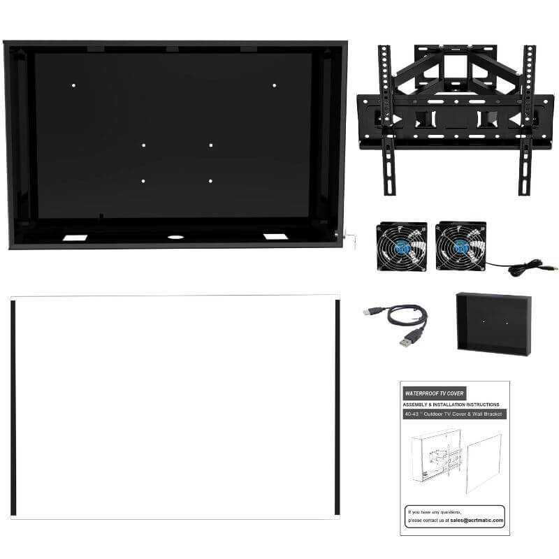 Outdoor TV Enclosure Exploded view diagrams