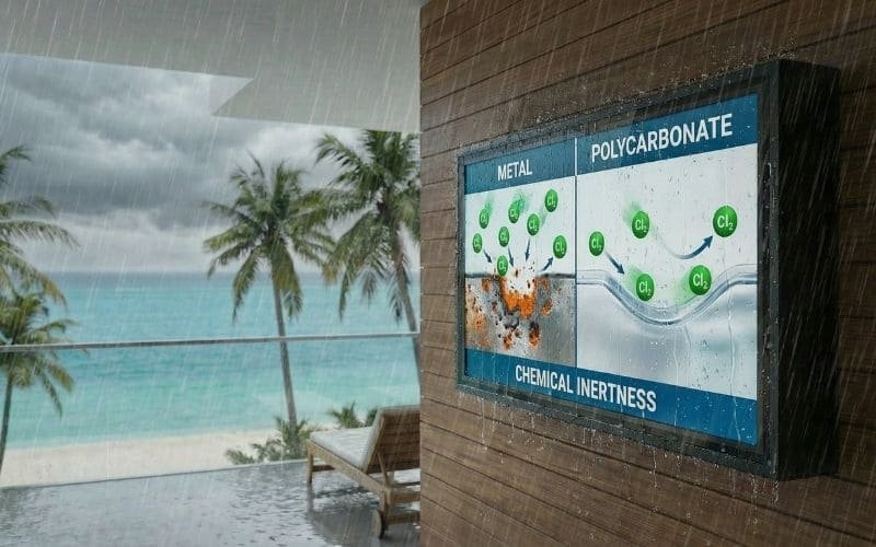 Wykres korozji chloru – obojętność chemiczna poliwęglanu a utlenianie metalu