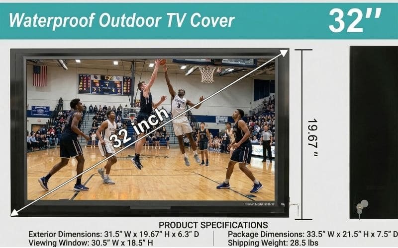 28-32 Inch Outdoor TV Enclosure
