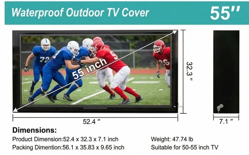 50-55 Inch Outdoor TV Enclosure