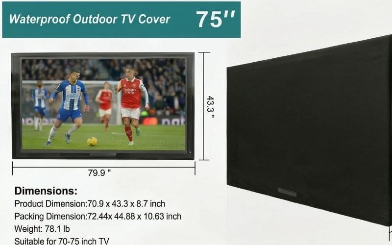 70-75 Inch Outdoor TV Case