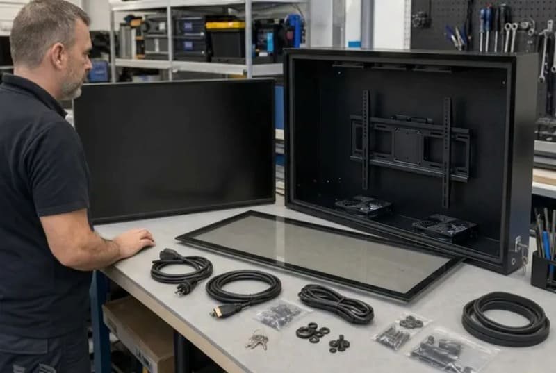 Stack dei costi degli incidenti fisici per la protezione dei display commerciali con assistenza tecnica, sostituzione di TV, cavi e pianificazione dei tempi di inattività