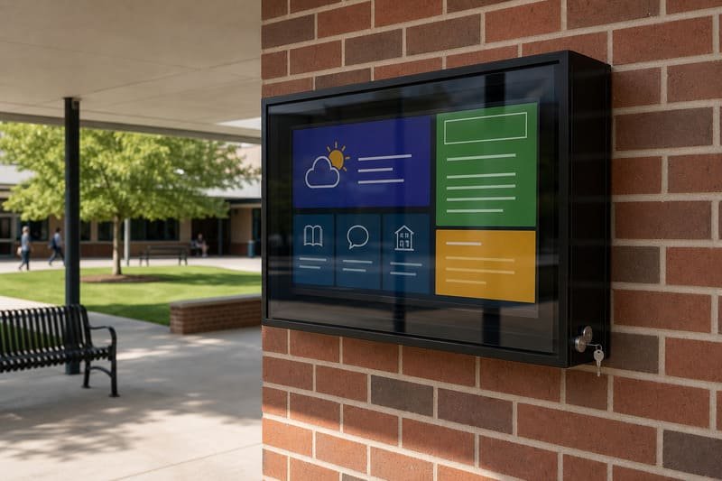 regular tv inside outdoor enclosure long term cost